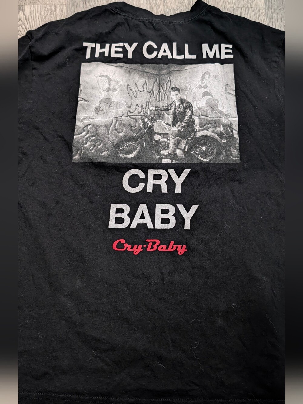 Zara Cry-Baby Movie Graphic Tee Black Small Johnny Depp Goth